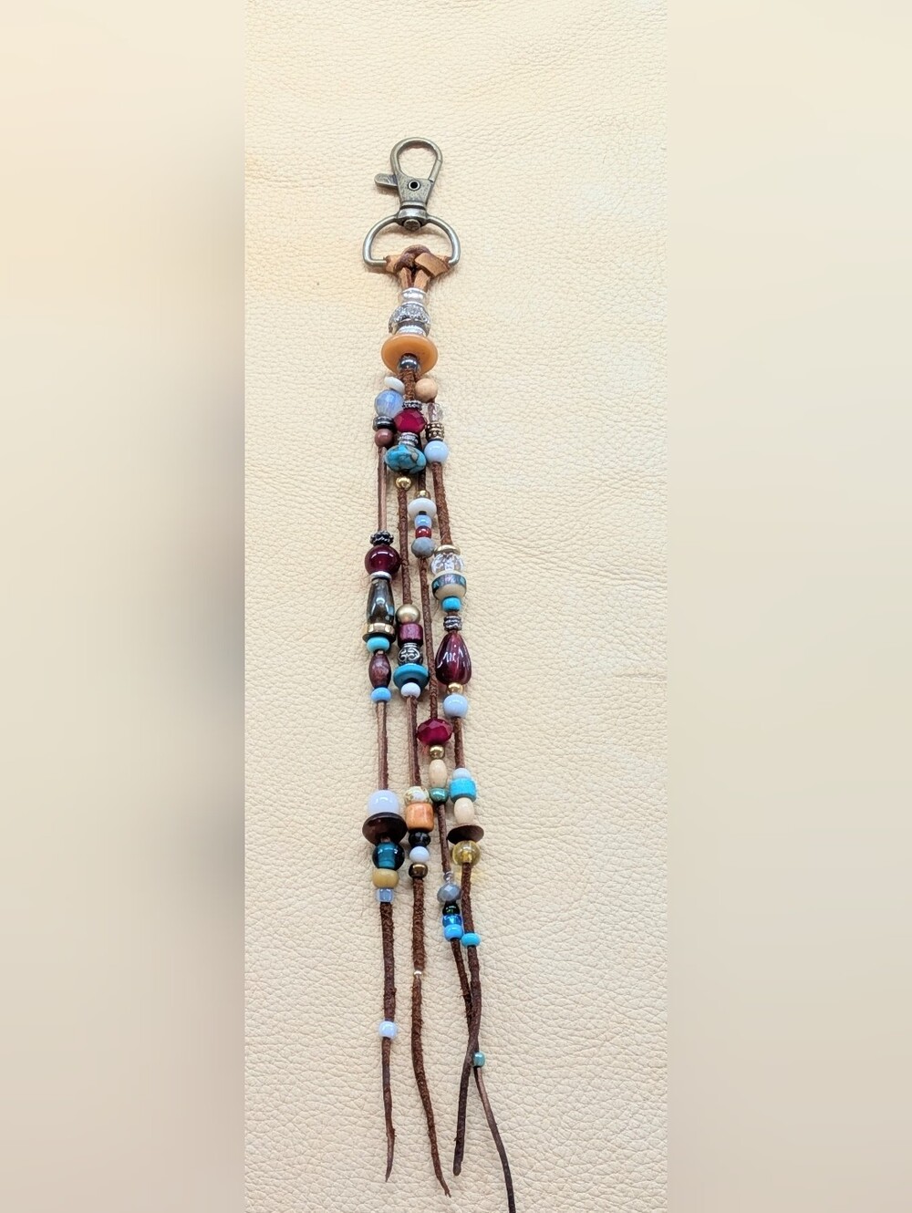 Hand Beaded Bag Charm